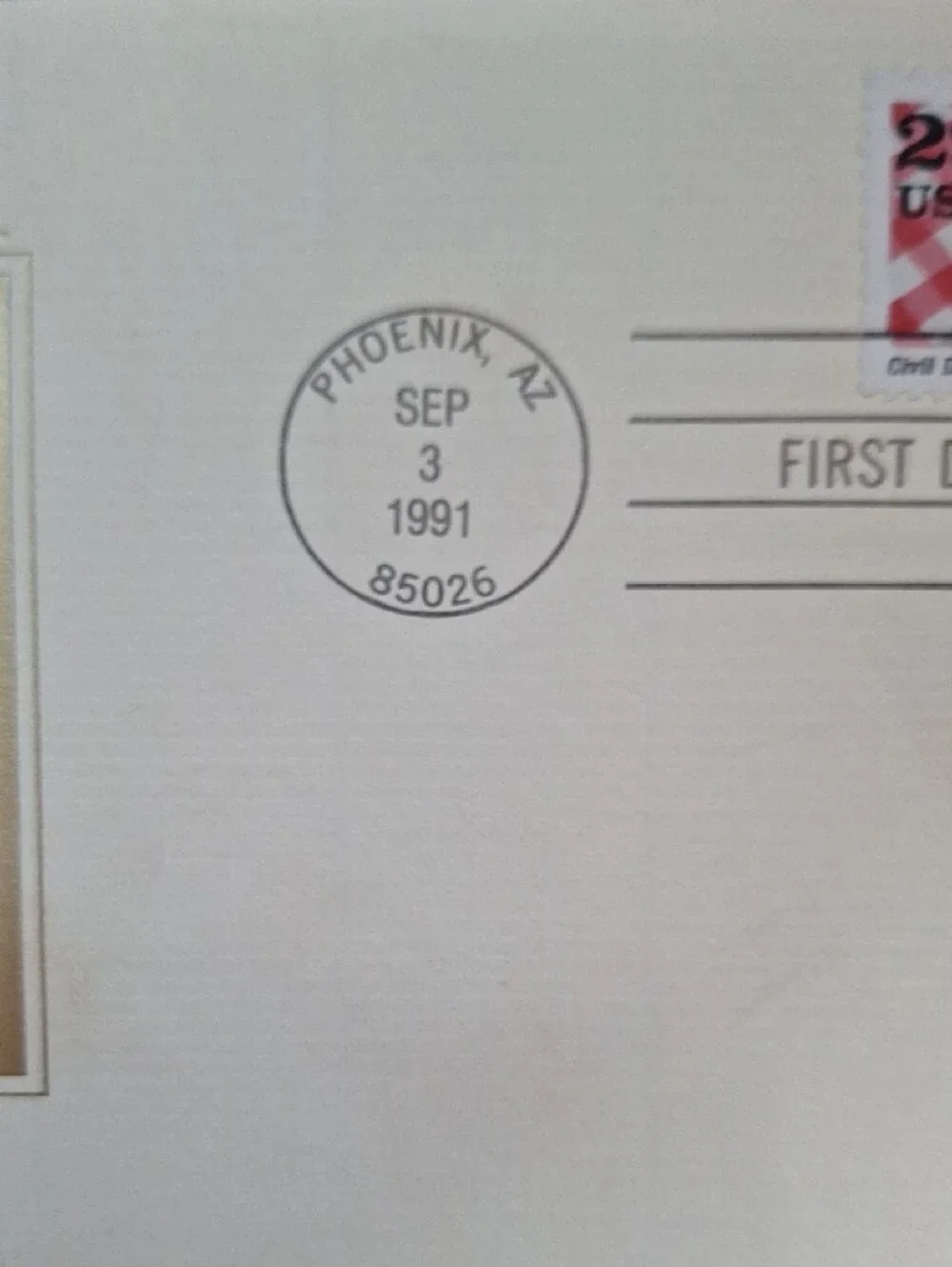 Home Collectible - Maroon and Gold WWII Civil Defense Stamp 1st In Series